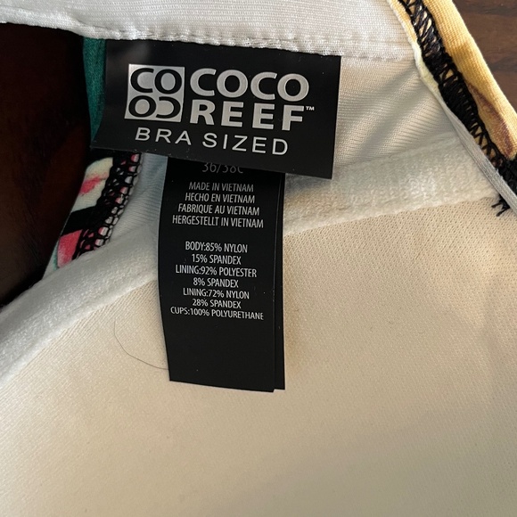 Coco Reef Tropical Print Bikini Top - Picture 7 of 10